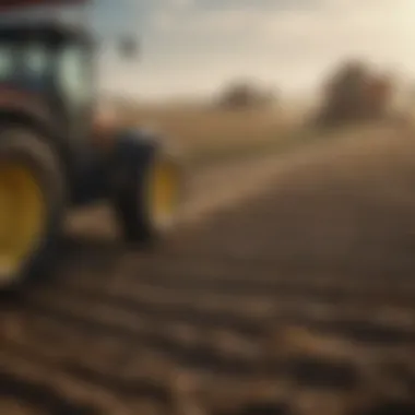 Digital Technology in Precision Farming A farmer utilizing digital technology for precision farming.