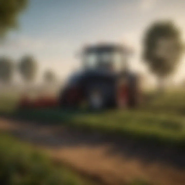 An overview of sustainable agricultural practices in a vibrant landscape.