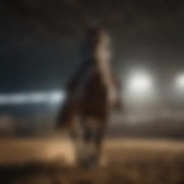 Advanced lighting technology enhancing horse performance