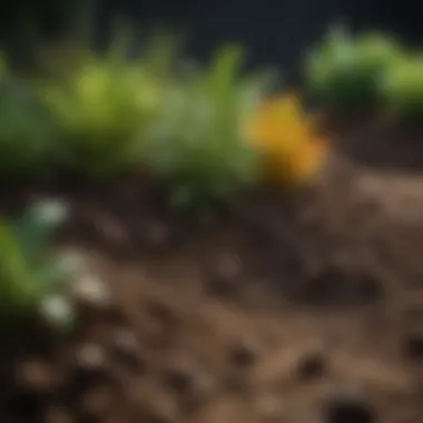 Thriving Plants in Nutrient-Rich Soil Healthy plants thriving in nutrient-rich soil