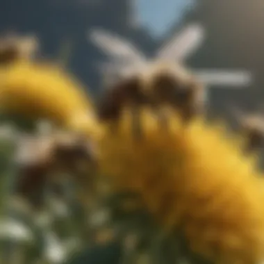 Impact of Bees on Crop Diversity and Health Diverse crops flourishing due to effective bee pollination
