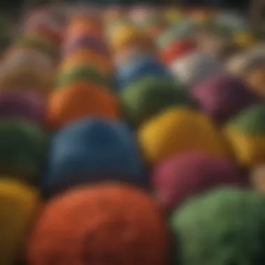 Colorful array of various fertilizer types in bags