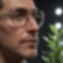 Protective eyewear for horticulturists under LED grow lights