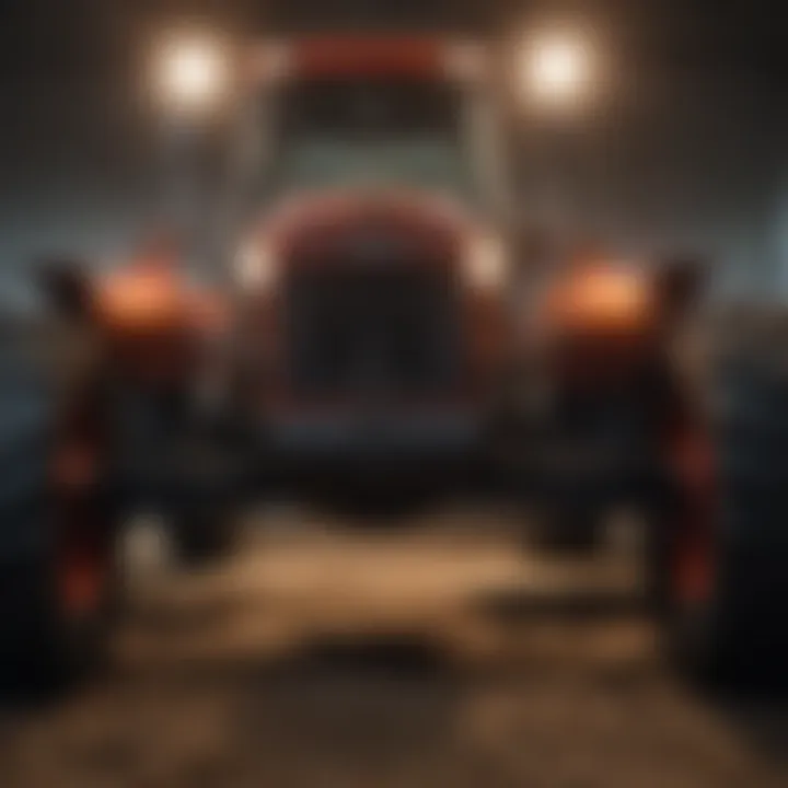 Installation process of LED lights on a tractor