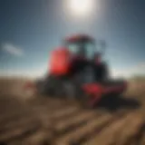Black Max tiller attachment in action during soil cultivation