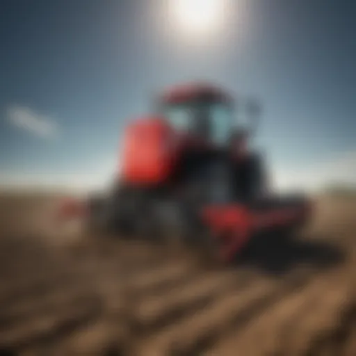 Black Max tiller attachment in action during soil cultivation