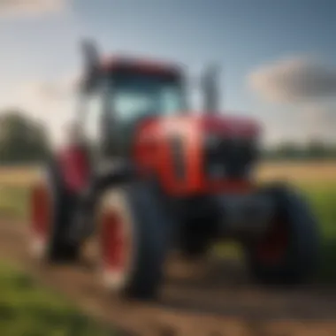 Understanding Tractor Specifications Close-up of tractor specifications and features