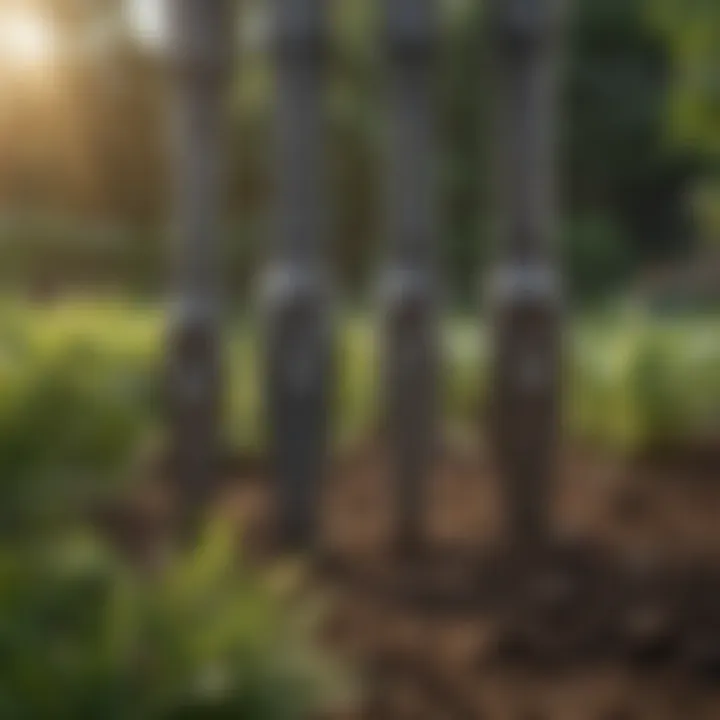 Close-up of precision tools for horticulture