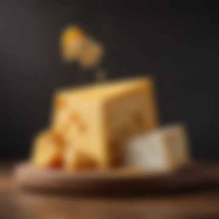 An infographic depicting cholesterol levels and their relation to cheese consumption.