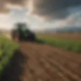 A lush agricultural field demonstrating sustainable farming practices.