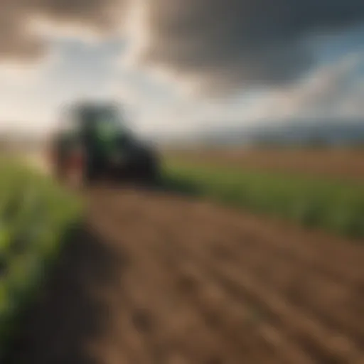 A lush agricultural field demonstrating sustainable farming practices.
