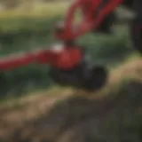 Close-up view of Case IH Discbine cutting mechanism