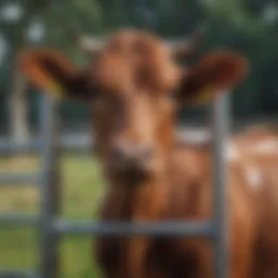 Innovative design of a cattle head catch gate