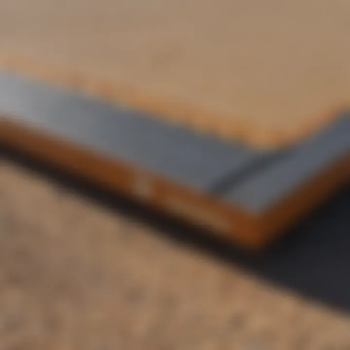 Close-up view of the construction materials used in the Circle D Flatbed.