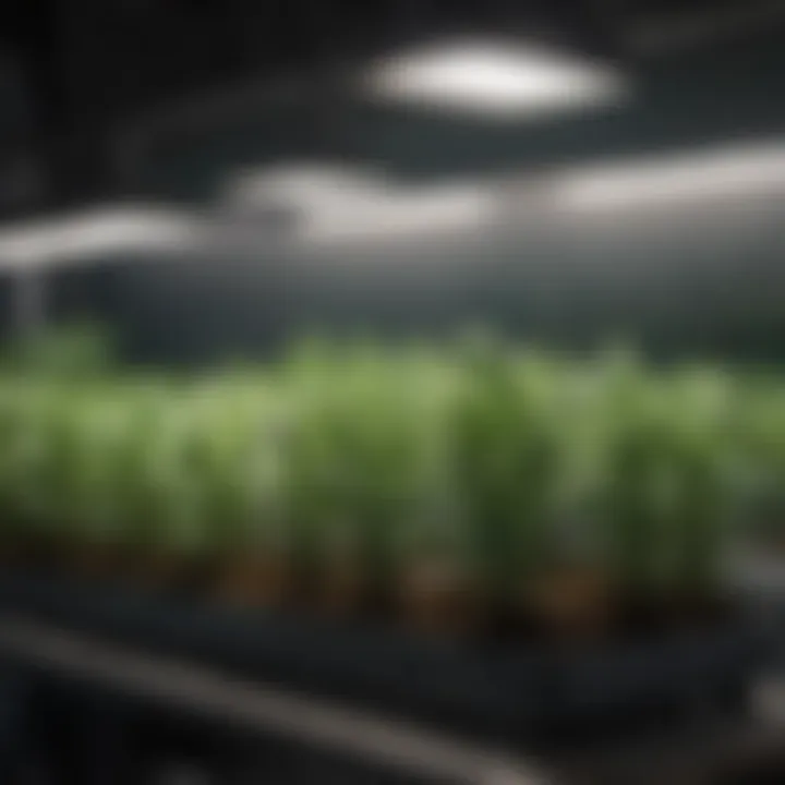 Comparison of different fluorescent bulbs for plant growth