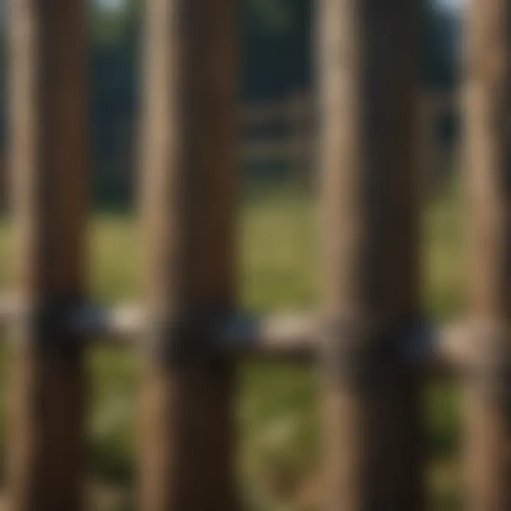 Comparison of traditional wooden posts and fiber fence posts