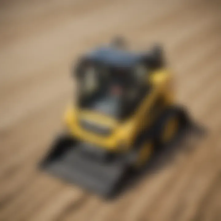 Close-up of the Vermeer mini skid steer controls and features