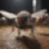 Diverse types of flies affecting cattle