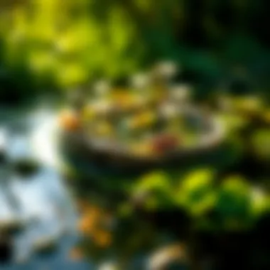 Understanding Nutrient Cycling in Pond Ecosystems An illustration depicting nutrient cycling within a pond ecosystem