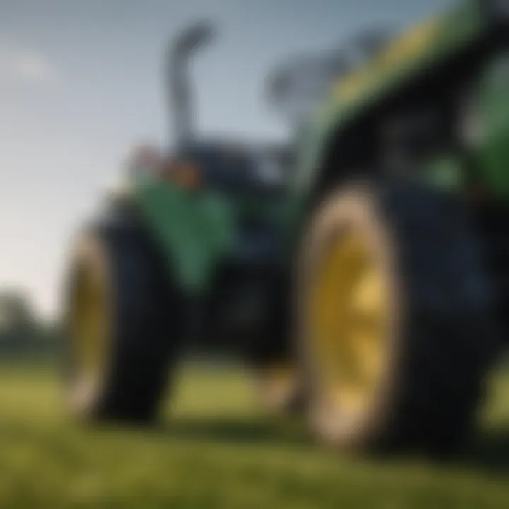 Close-Up of Heavy Duty Riding Lawn Tractor Features