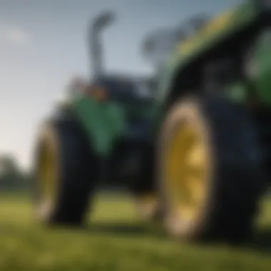 Detailed Features of a Heavy Duty Riding Lawn Tractor Close-Up of Heavy Duty Riding Lawn Tractor Features