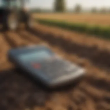 An illustrative representation of different types of land calculators used in farming.