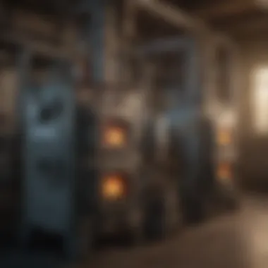 Different types of gas furnaces displayed