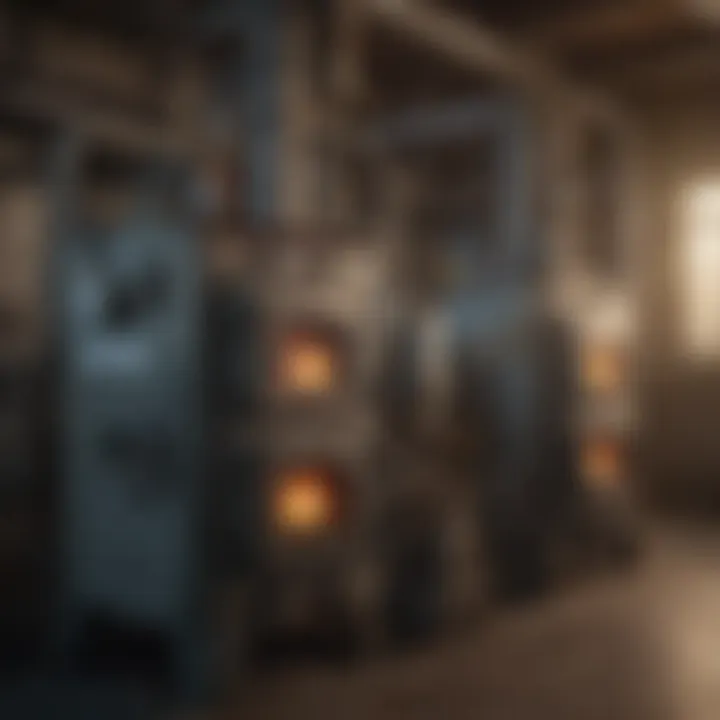 Different types of gas furnaces displayed