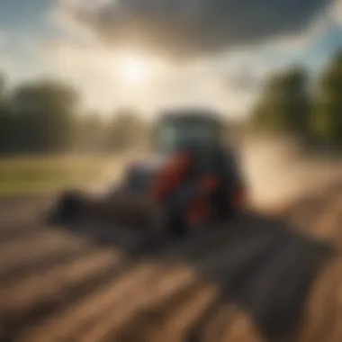 Farmers utilizing skid steer loaders for improved productivity.