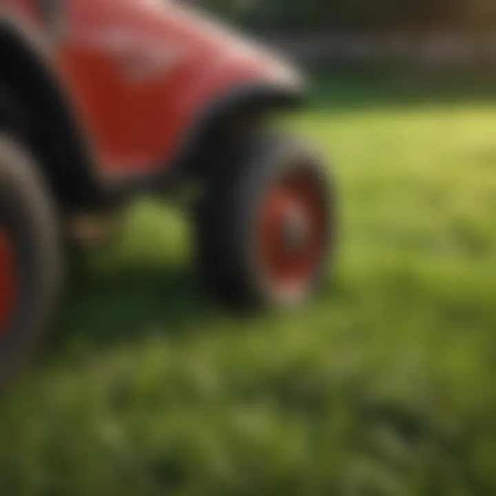 Close-up of a healthy lawn with vibrant grass