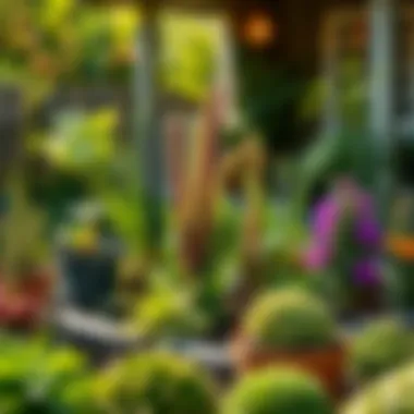 Home garden showcasing water-saving practices and drought-resistant plants