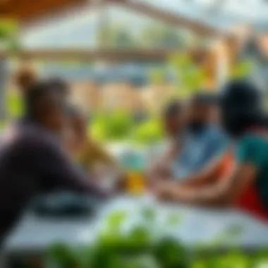 Community-Driven Initiatives: Empowering Local Action for Sustainability A community meeting with citizens discussing local environmental initiatives