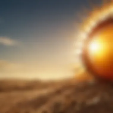 Natural Synthesis of Vitamin D An illustration of the sun with rays symbolizing natural vitamin D synthesis in the skin