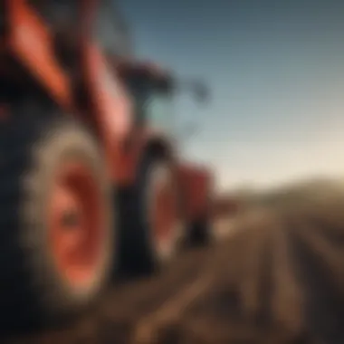 Enhancing Agricultural Efficiency Modern agricultural machinery in operation