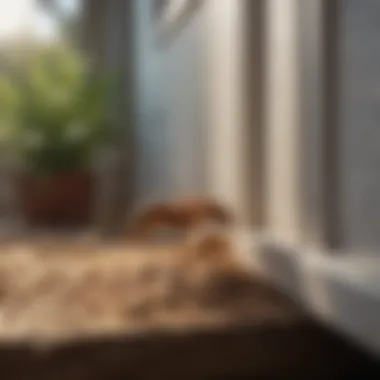 Professional Termite Treatment A professional applying treatment to a home for termite protection