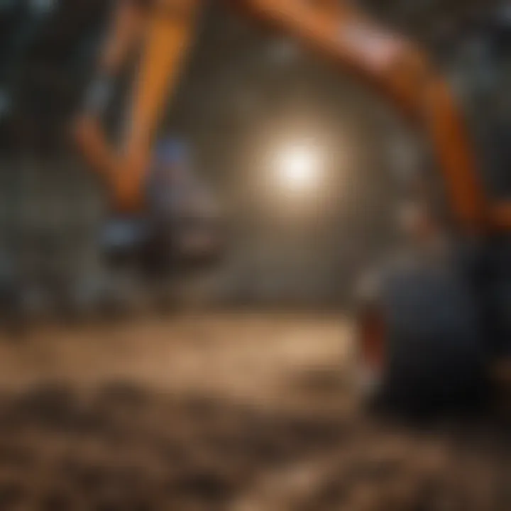 Agricultural worker utilizing a lightweight grapple efficiently
