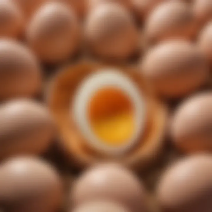 Illustration of egg structure highlighting vital components