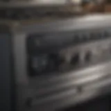 Detailed view of Electrolux Silverado appliance parts