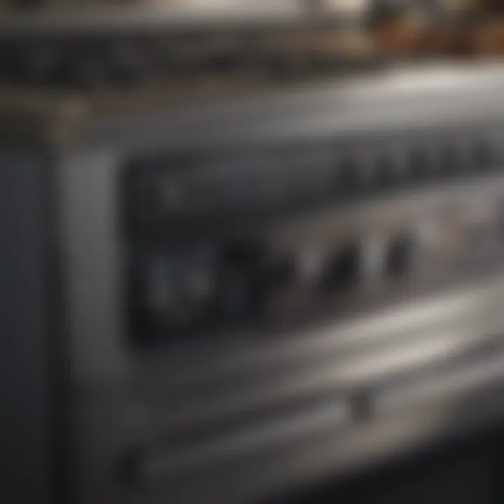 Detailed view of Electrolux Silverado appliance parts