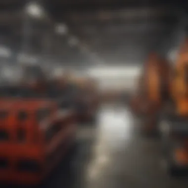 Industrial Machinery Auctions in the South Industrial machinery being auctioned with bidders