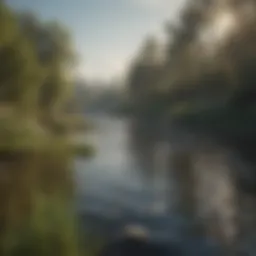 Industrial discharge affecting river health