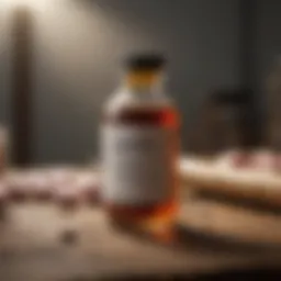 Veterinary medication bottle of Excede for swine