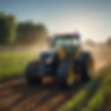 Innovative Technology in Agriculture Modern agricultural technology in use on a New York farm