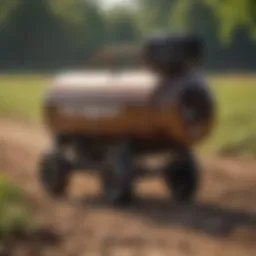 Bomgaars air compressor in an agricultural setting
