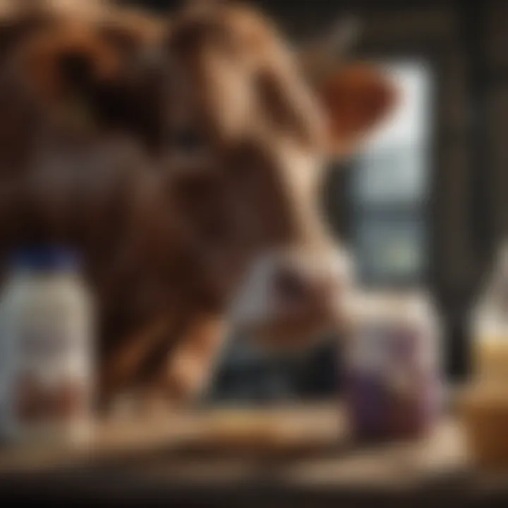 Economic impact of dairy cow milk industry