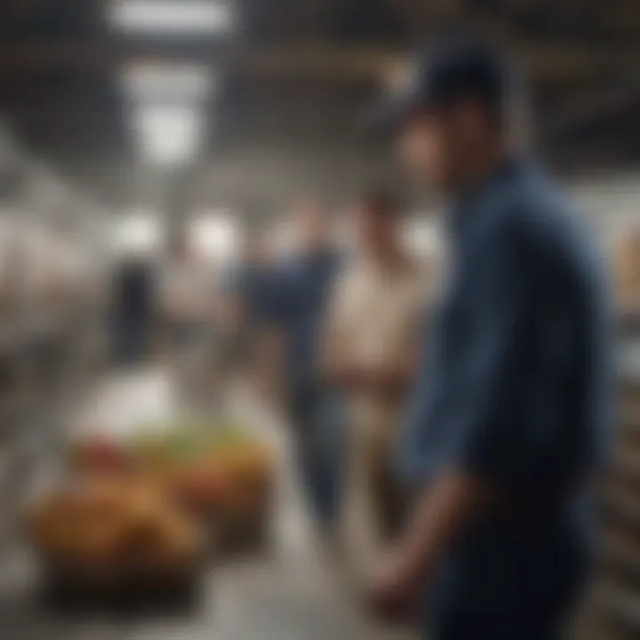 A diverse group of individuals engaging in a networking event focused on dairy careers
