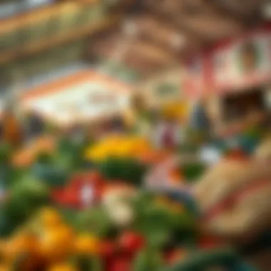 Local Food Security Initiatives A vibrant farmers market showcasing fresh produce