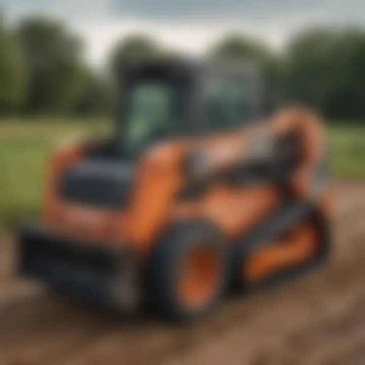 Close-up of Bobcat skid steer controls, emphasizing user-friendly design