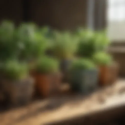 A diverse array of fertilizers displayed on a wooden table