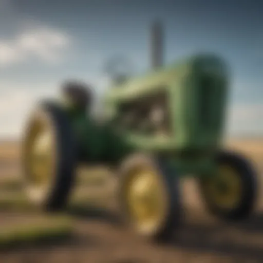 Historic John Deere tractor at Scottsbluff